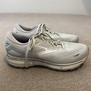 Brooks Ghost 15 Running Shoes Womens Size 11 D Gray Mesh Cushioned 1203801D112